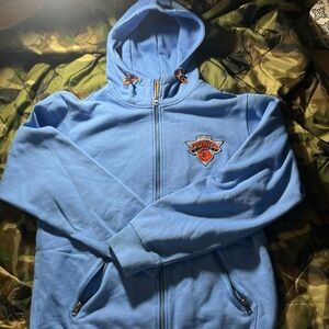 Blue Hoodie with Embroidered Logo